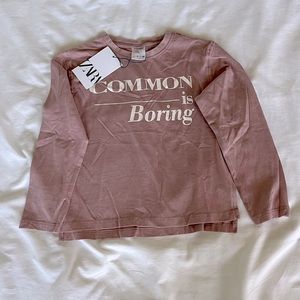 Zara girls long sleeve t-shirt